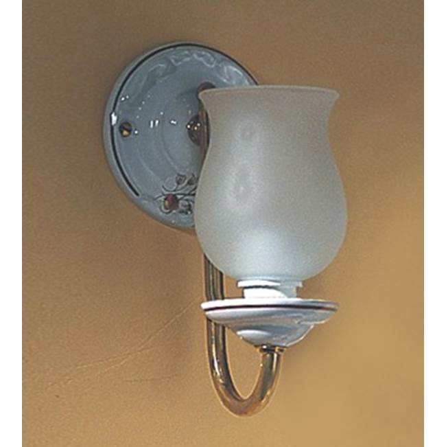 Herbeau Wall Light in Rouen Marly, Polished Nickel